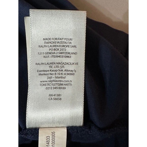 Polo Ralph Lauren Classic Fit Navy Blue Short Sleeve Polo Shirt Mens XL - Picture 8 of 9